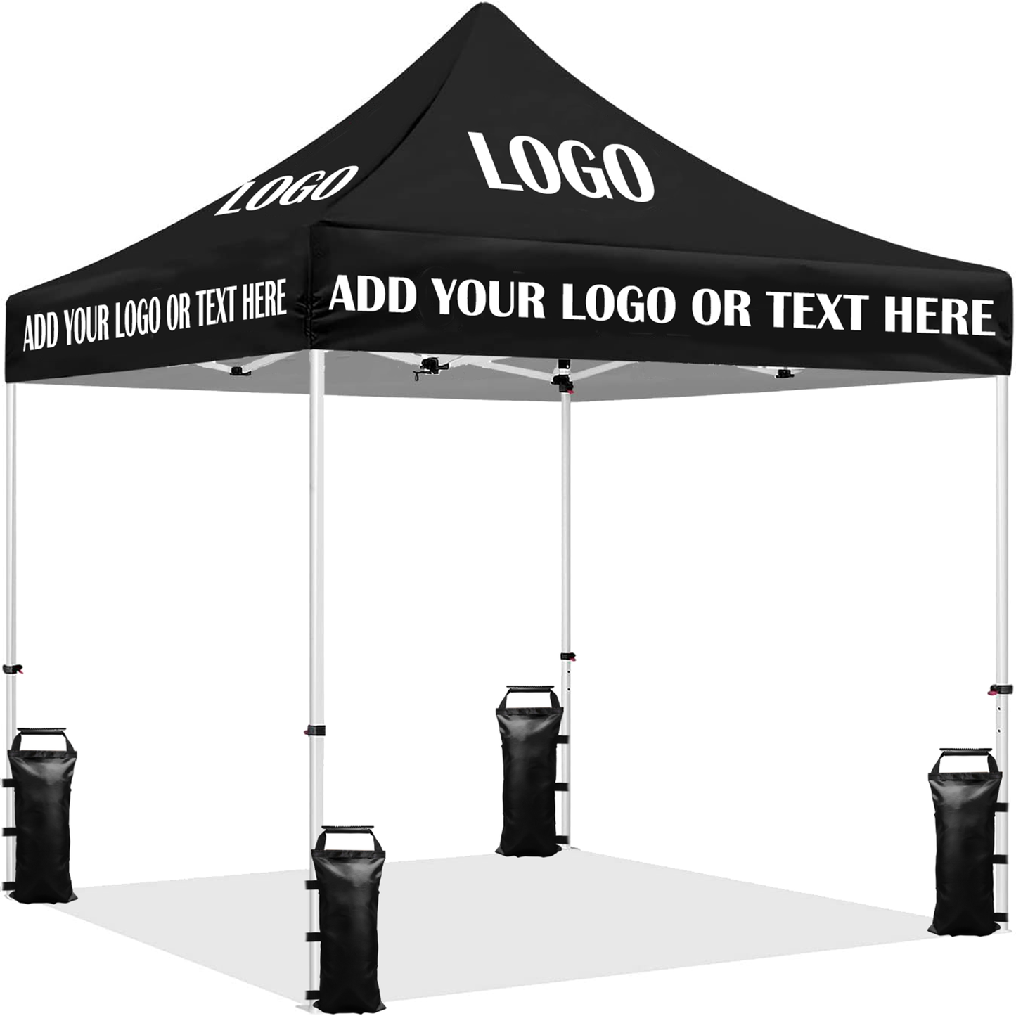 Sanway Custom Canopy Tent with Logo, Personalized Pop Up Event Tent for Trade Shows, Outdoor Parties, Business Advertising, and Custom Branding (NO Wall)