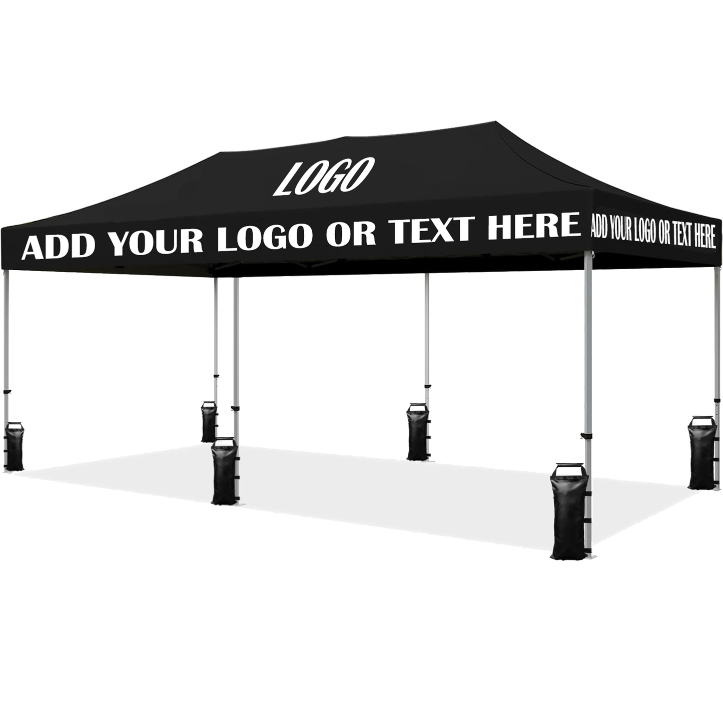 Sanway Custom Canopy Tent with Logo, Personalized Pop Up Event Tent for Trade Shows, Outdoor Parties, Business Advertising, and Custom Branding (NO Wall)